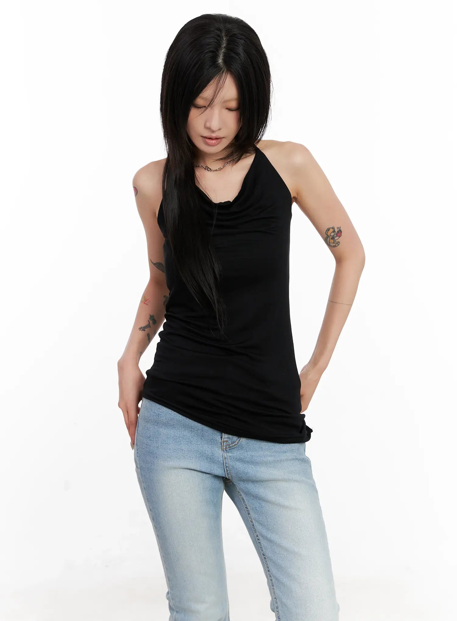 トップス melt the lady halterneck layered tops melt the lady