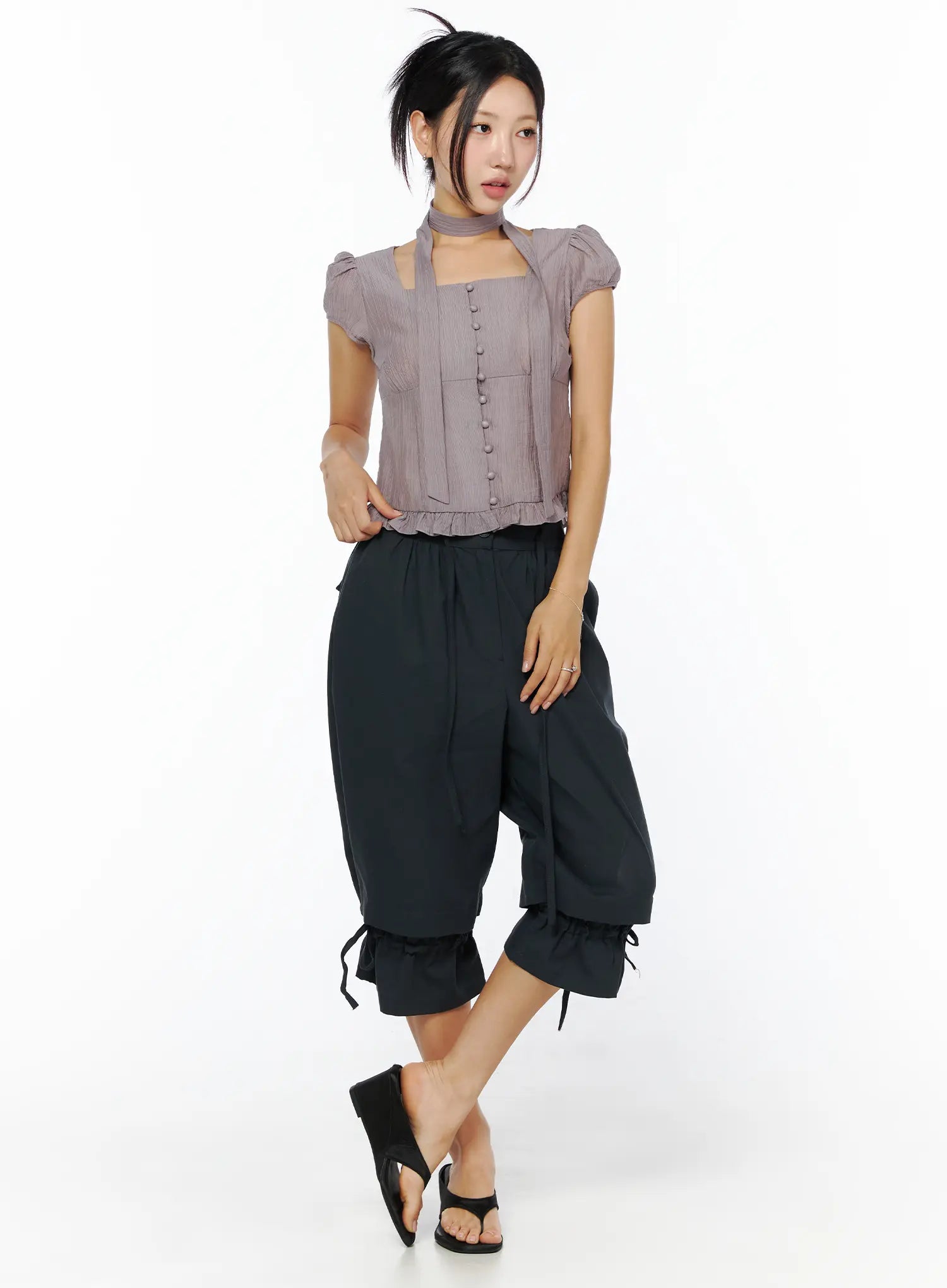square-neck-ruffle-top-with-scarf-cu512