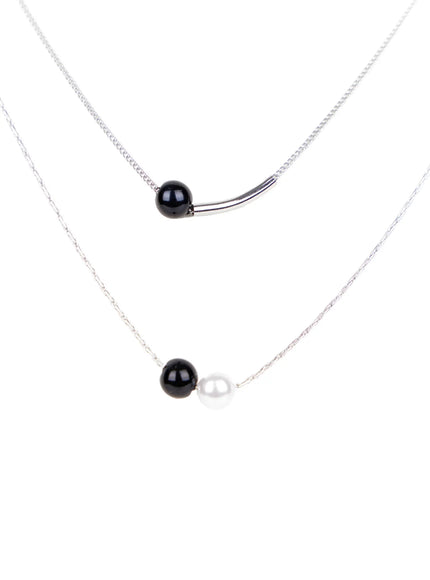 black-faux-pearl-layered-necklace-ca527