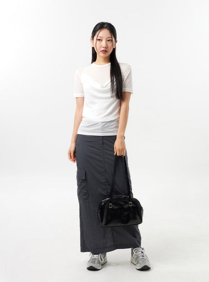 nylon-cargo-maxi-skirt-cu308