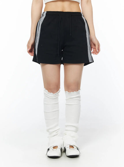 lace-side-stripe-athletic-shorts-cd805