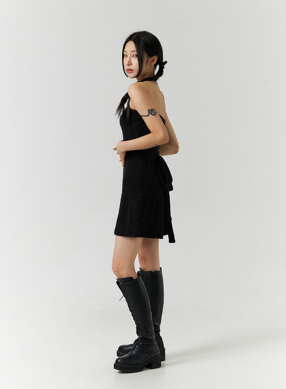 flare-tube-top-mini-dress-cn329