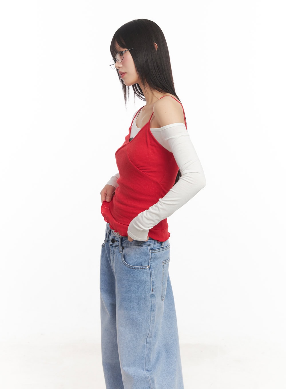 frill-trim-cami-top-ca523