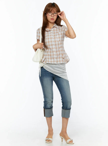 slim-fit-plaid-blouse-cu517