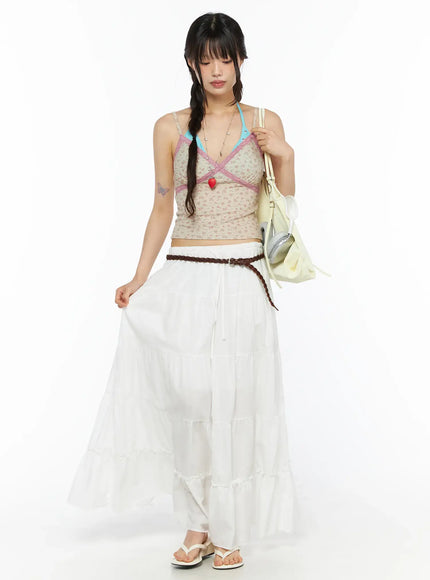 Tiered Frill Maxi Skirt CL530