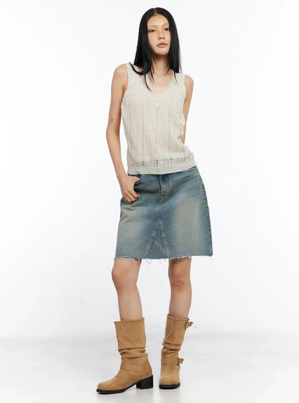 frayed-hem-denim-midi-skirt-cl529