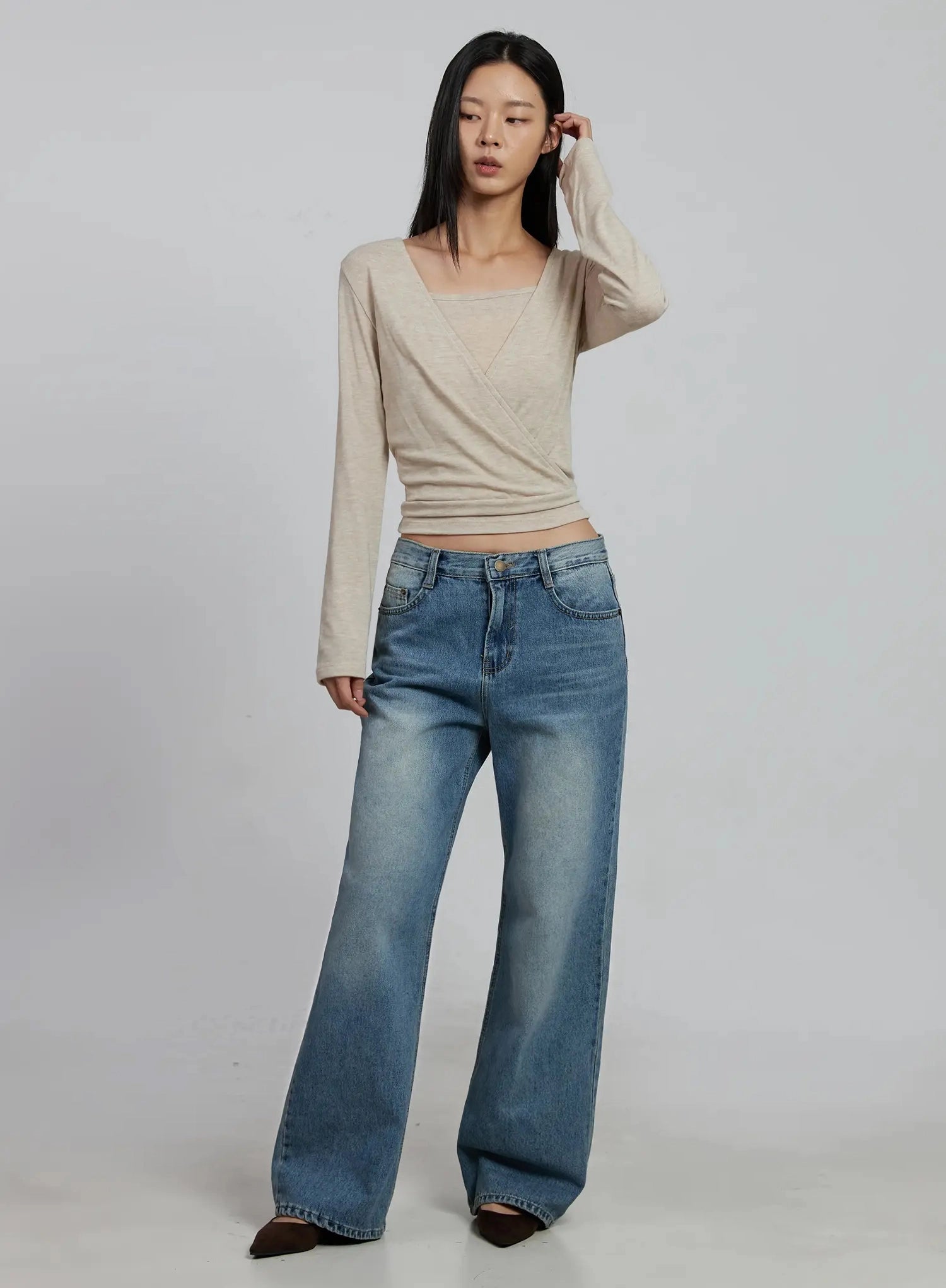 casual-wrap-v-neck-top-set-im520