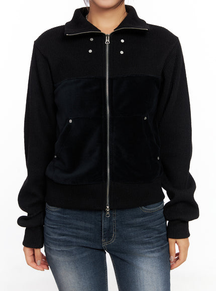 velvet-zip-up-jacket-co514