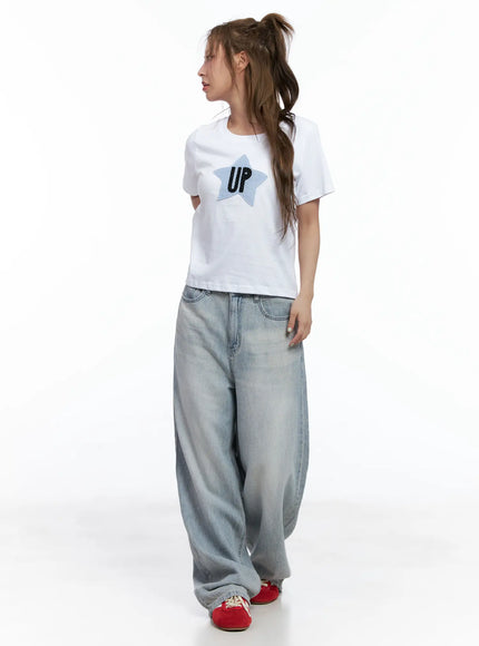 star-patch-semi-crop-tee-cl511