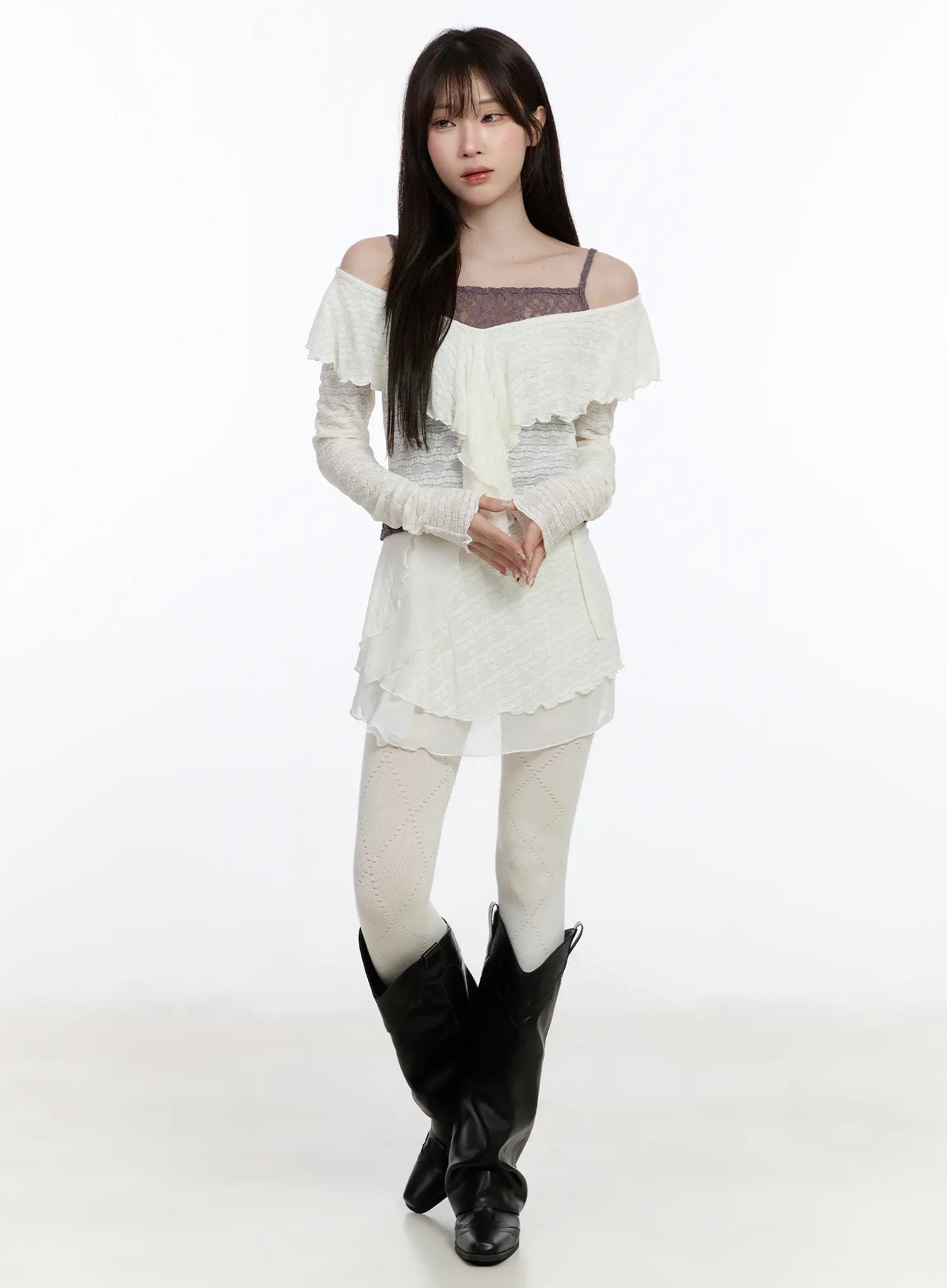 frilled-layered-off-shoulder-blouse-ca503