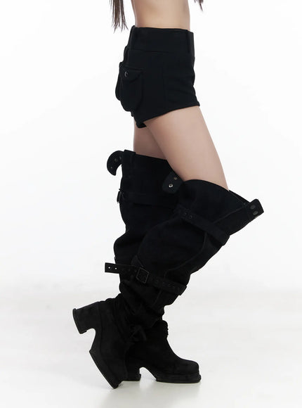 high-waist-flap-pocket-shorts-cf523