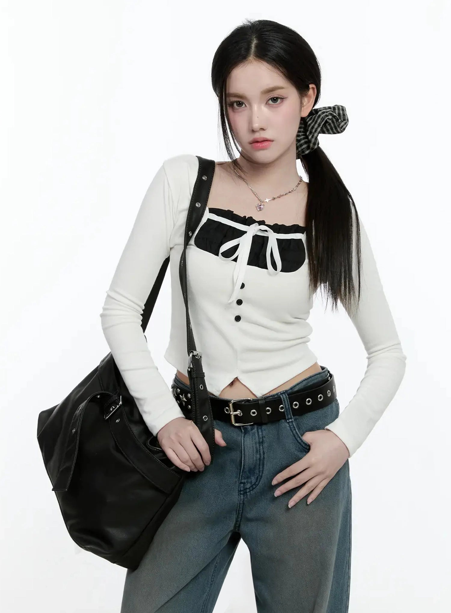 double-chain-heart-pendant-necklace-io527