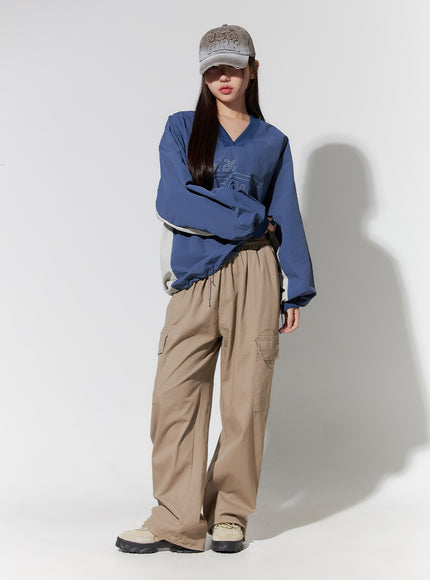 Wide Leg Cargo Pants CO414