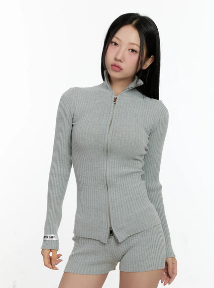 ribbed-knit-zip-up-and-shorts-set-cn505