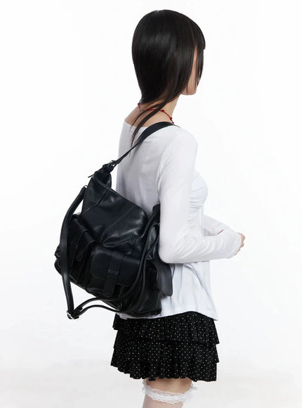 faux-leather-two-pocket-shoulder-bag-if505