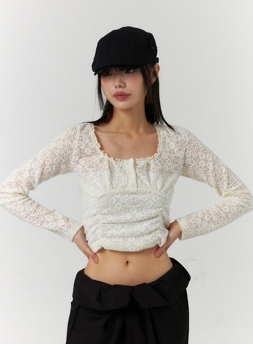 floral-lace-round-neck-long-sleeve-top-cf406