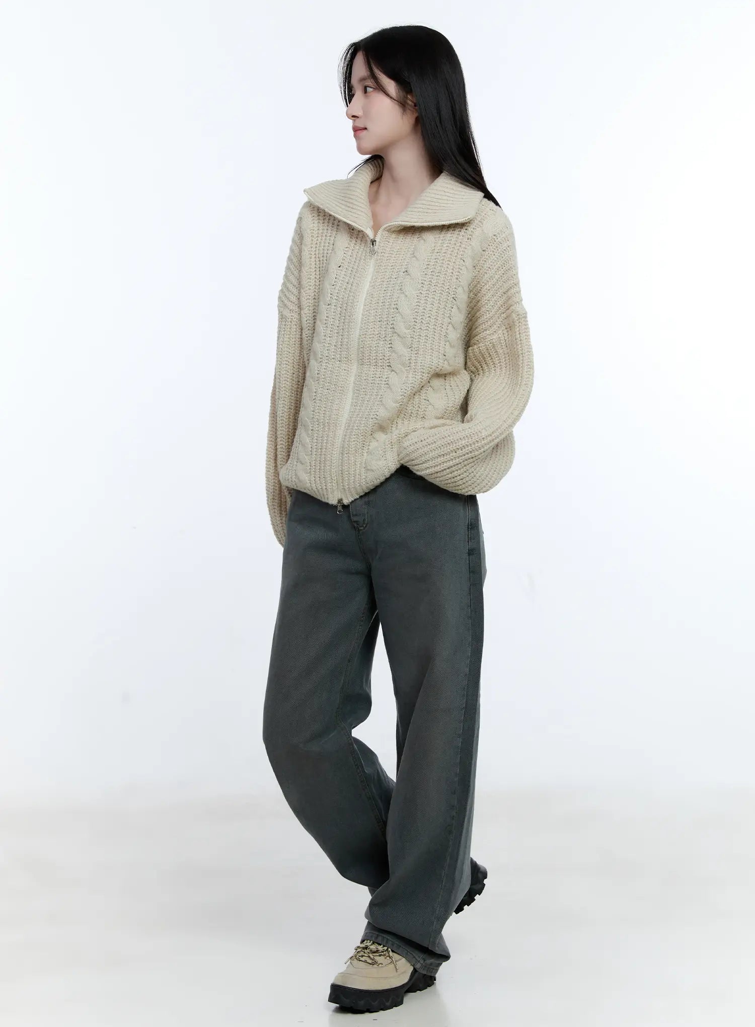 cable-knit-double-zip-sweater-cg512