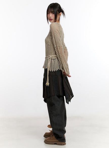 mesh-knit-sweater-with-belt-and-tank-top-ca508