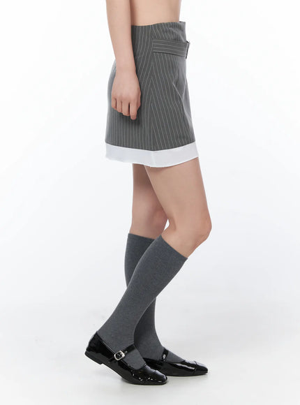 pinstriped-belted-mini-skirt-cy508