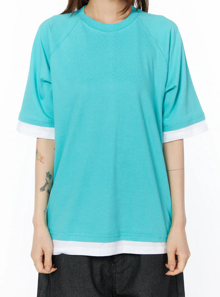 oversized-raglan-layered-t-shirt-cy527