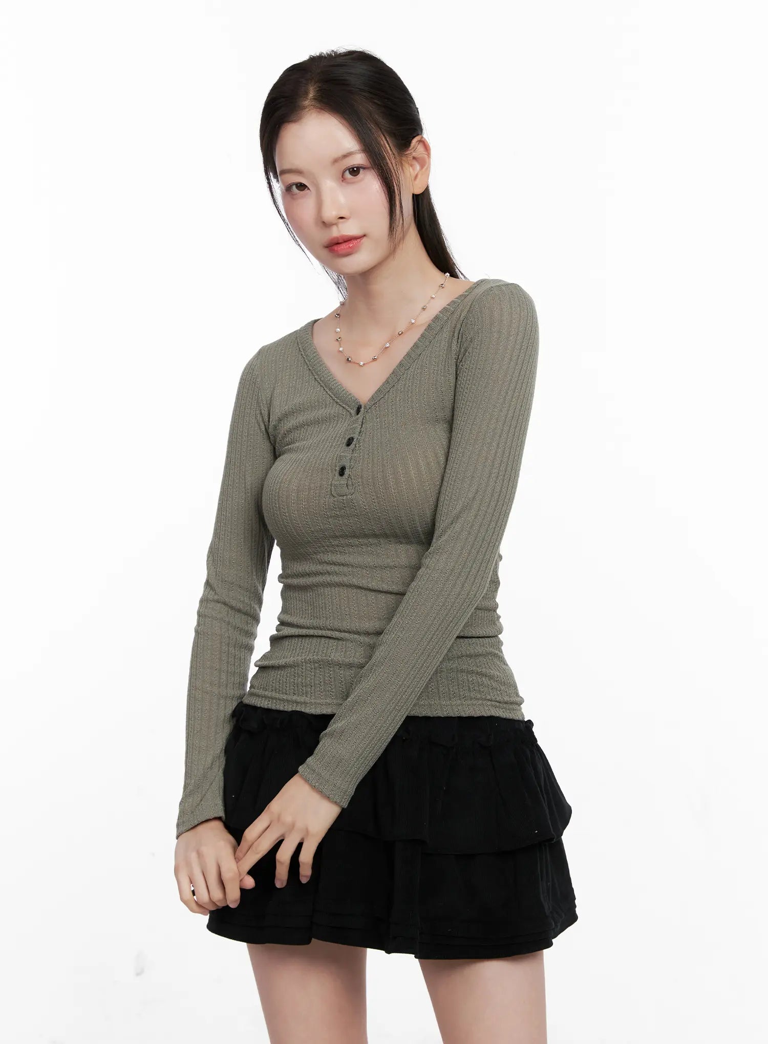 ribbed-button-v-neck-long-sleeve-co530