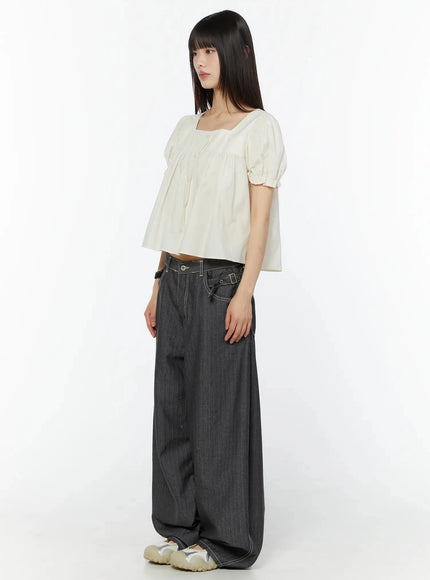 square-neck-puff-sleeve-blouse-iu518