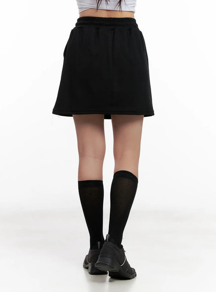 drawstring-sweat-skirt-cl518