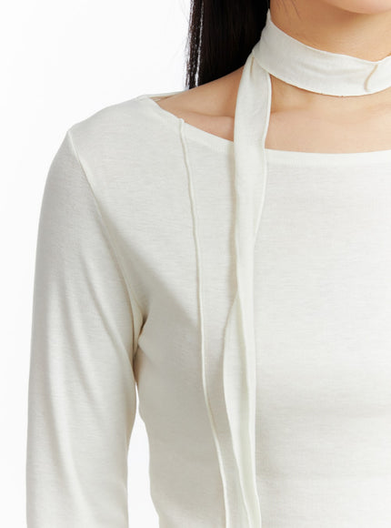 boat-neck-top-with-scarf-cf408