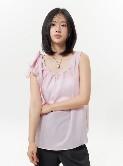 bow-sleeveless-blouse-oy330