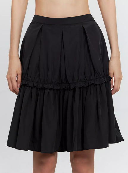 pleated-nylon-midi-skirt-is516