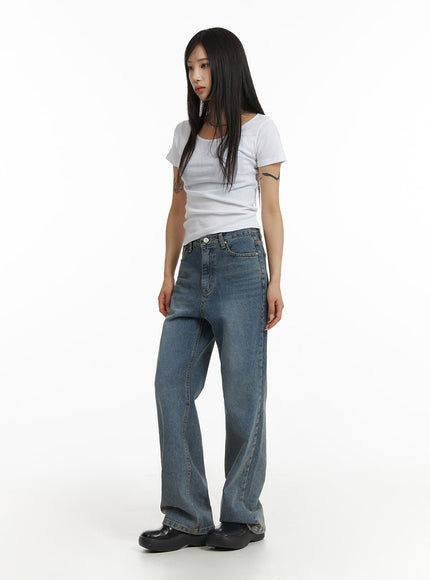 washed-straight-leg-jeans-cf401