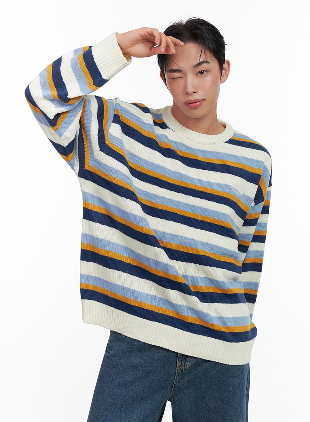 mens-striped-round-neck-sweater-in426