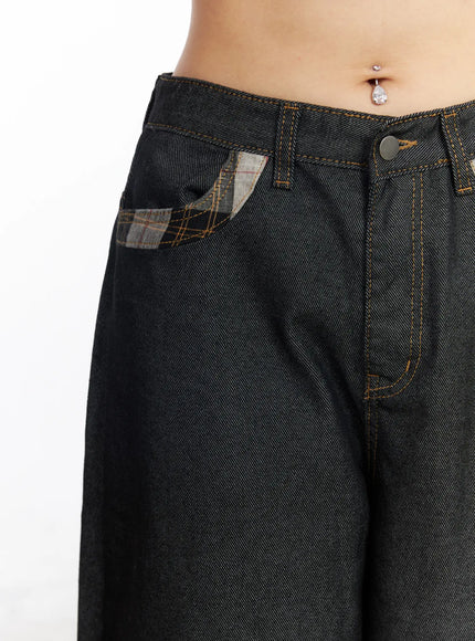 nora-plaid-accent-wide-leg-jeans-cf506-1