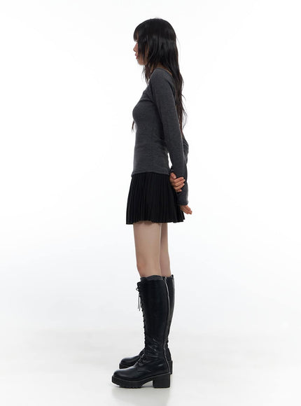 side-zip-up-pleated-mini-skirt-cs420