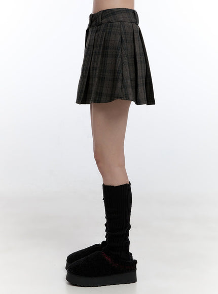 pleated-checkered-mini-skirt-on418