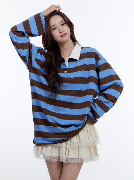 cotton-oversize-buttoned-long-sleeve-stripe-tee-oo407