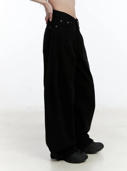 studded-wide-leg-fleece-lined-pants-cn525