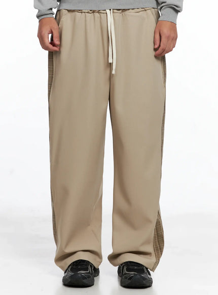mens-side-plaid-drawstring-pants-ig529