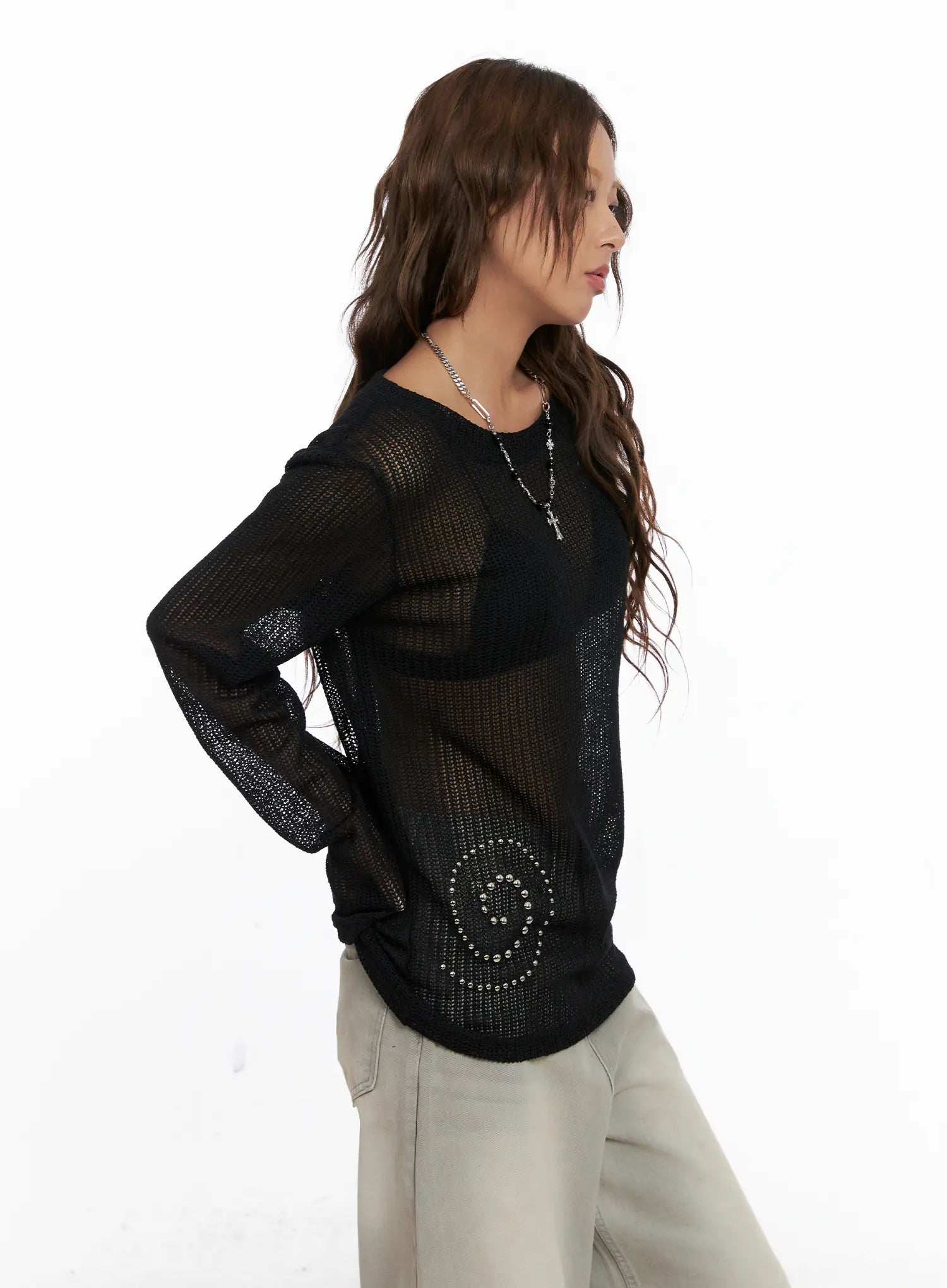 studded-mesh-knit-long-sleeve-sweater-cs522