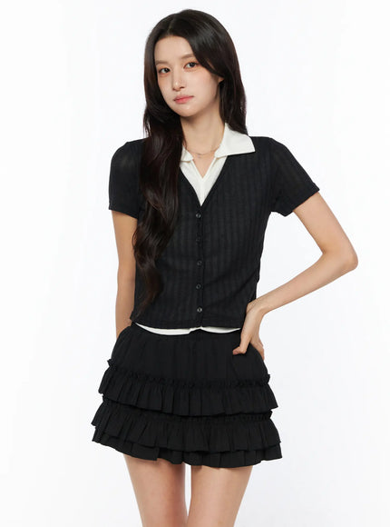 shirt-layered-button-up-knit-top-cu522
