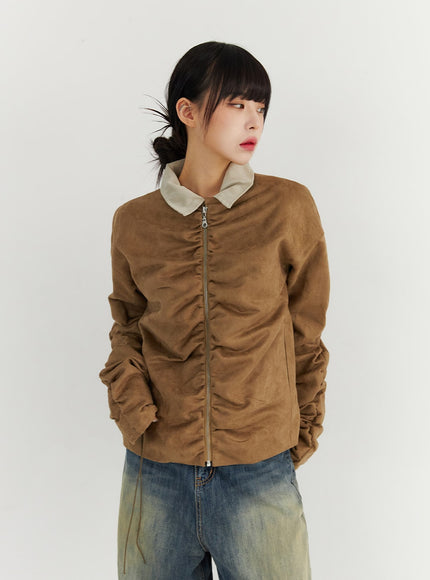 ruched-zip-up-collar-jacket-co319