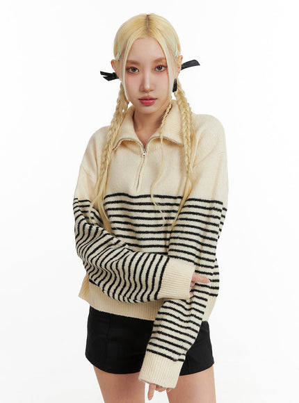 striped-collar-knit-polo-top-if408