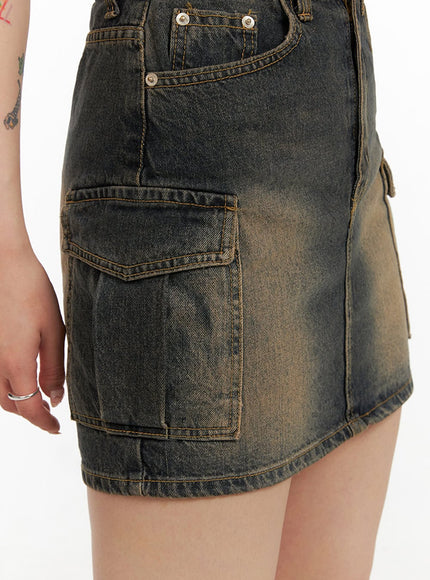 washed-denim-cargo-mini-skirt-iy410