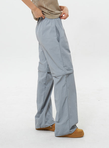 Color Wide Track Pants IY312