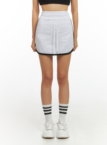 cotton-banded-track-mini-skirt-is427