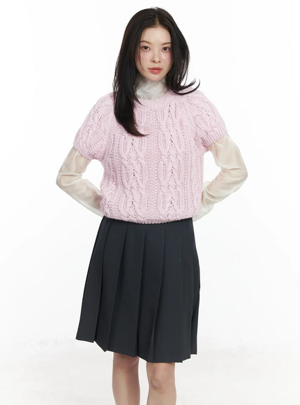cable-knit-short-sleeve-top-if524