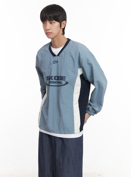 mens-v-neck-windbreaker-sweatshirt-light-blue-im518