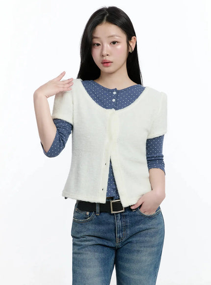 textured-knit-shoulder-puff-short-sleevecardigan-im513