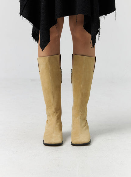 zip-up-suede-knee-high-boots-cs305