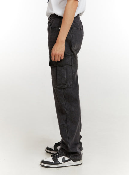 mens-cargo-jeans-black-iu427